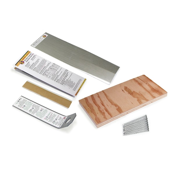 Super Anchor Safety D-Minus Retro-Flashing Kit. 1 of each pc: D-Minus Anchor+Butyl Strip+Retro-Flash+Backer Board + 6e 2404 - main